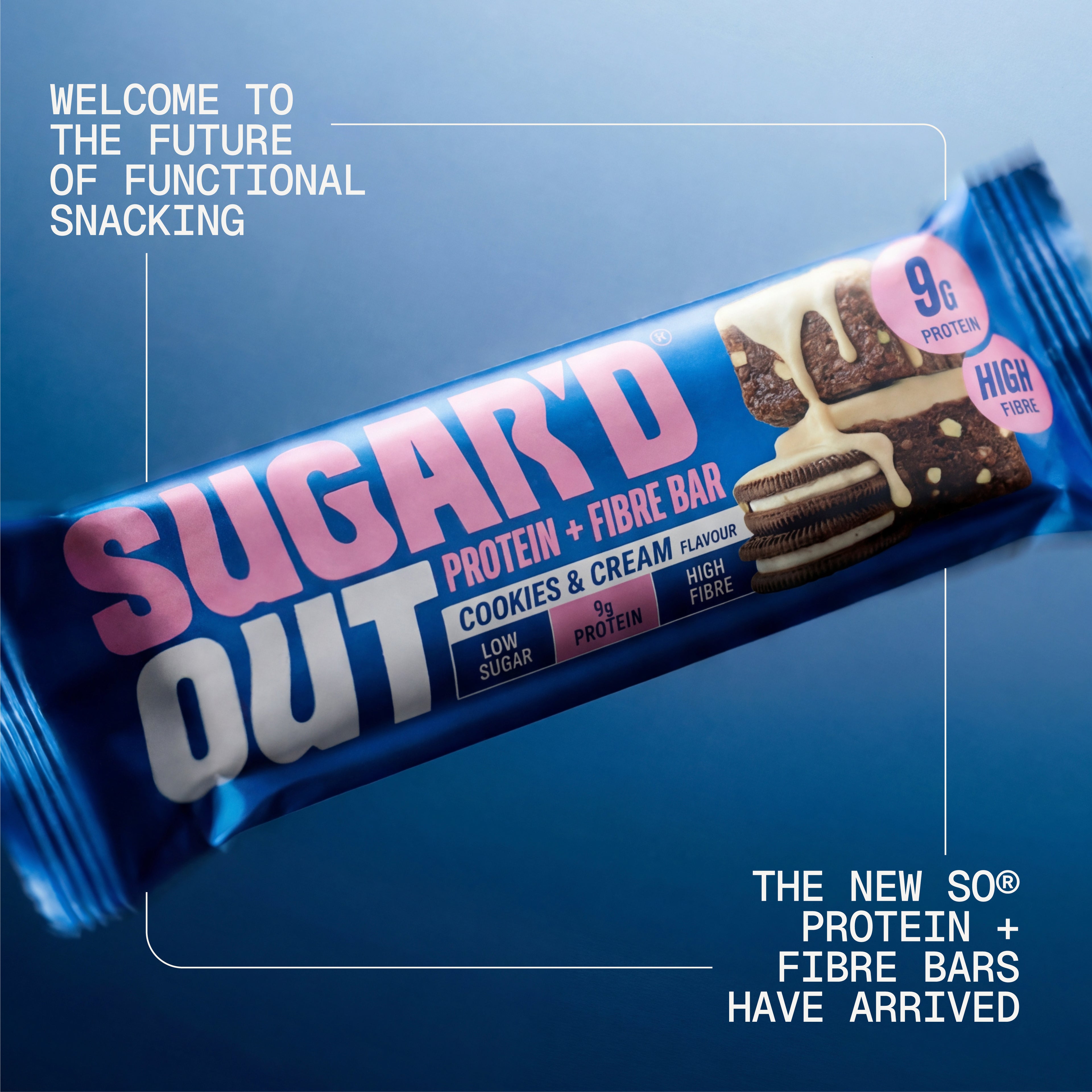 Cookies & Cream Protein + Fibre Oat Bar (15 x 62g)