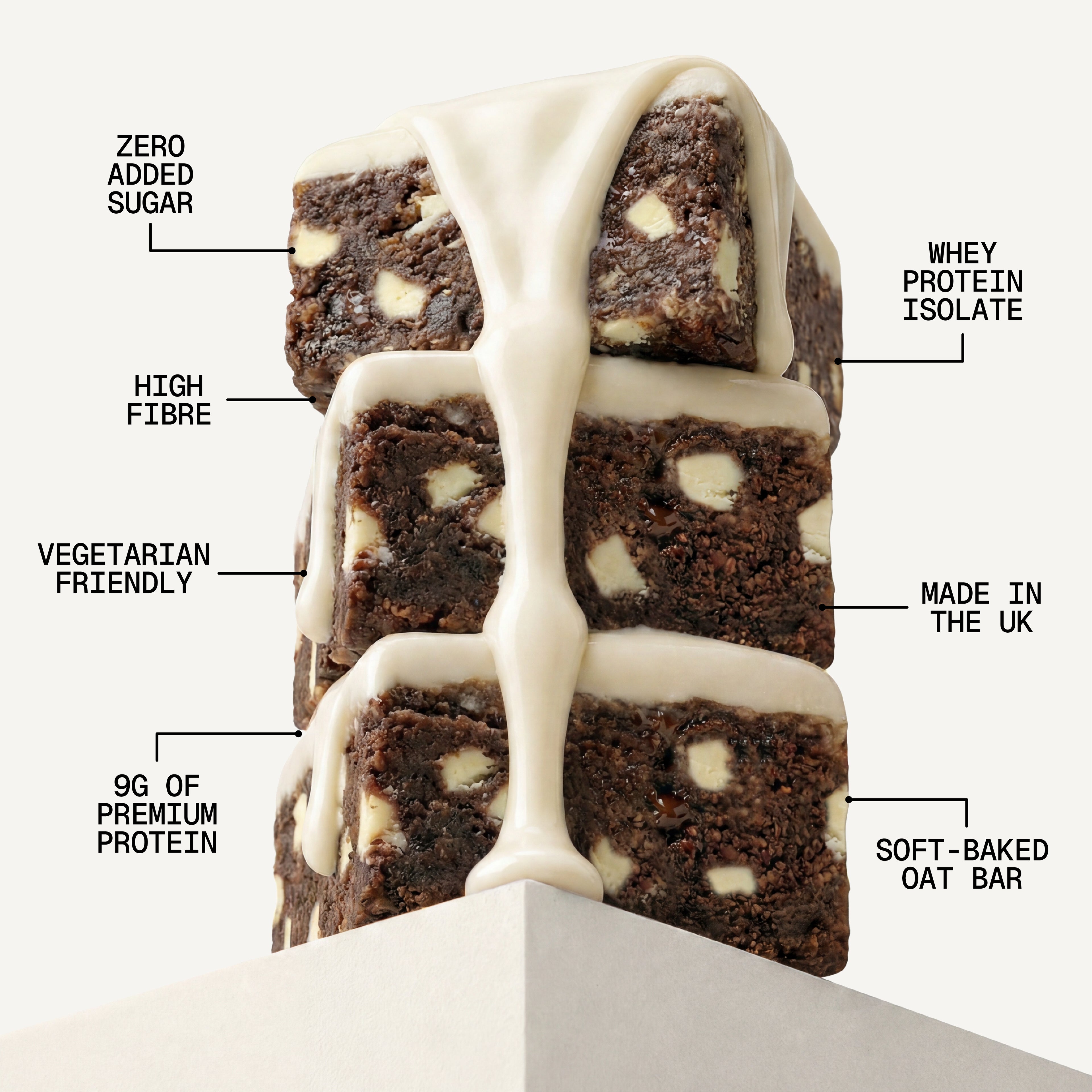 Cookies & Cream Protein + Fibre Oat Bar (15 x 62g)