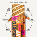 Protein + Creatine Flapjacks Mixed Variety Pack (6x68g) FREE Shaker Bundle