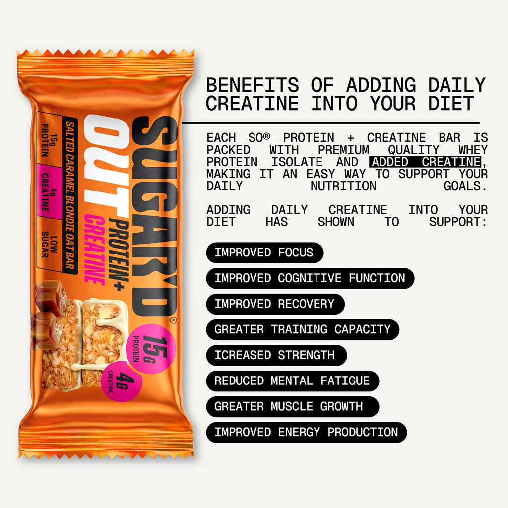 Salted Caramel Blondie Protein + Creatine Oat Bar (12 x 68g)