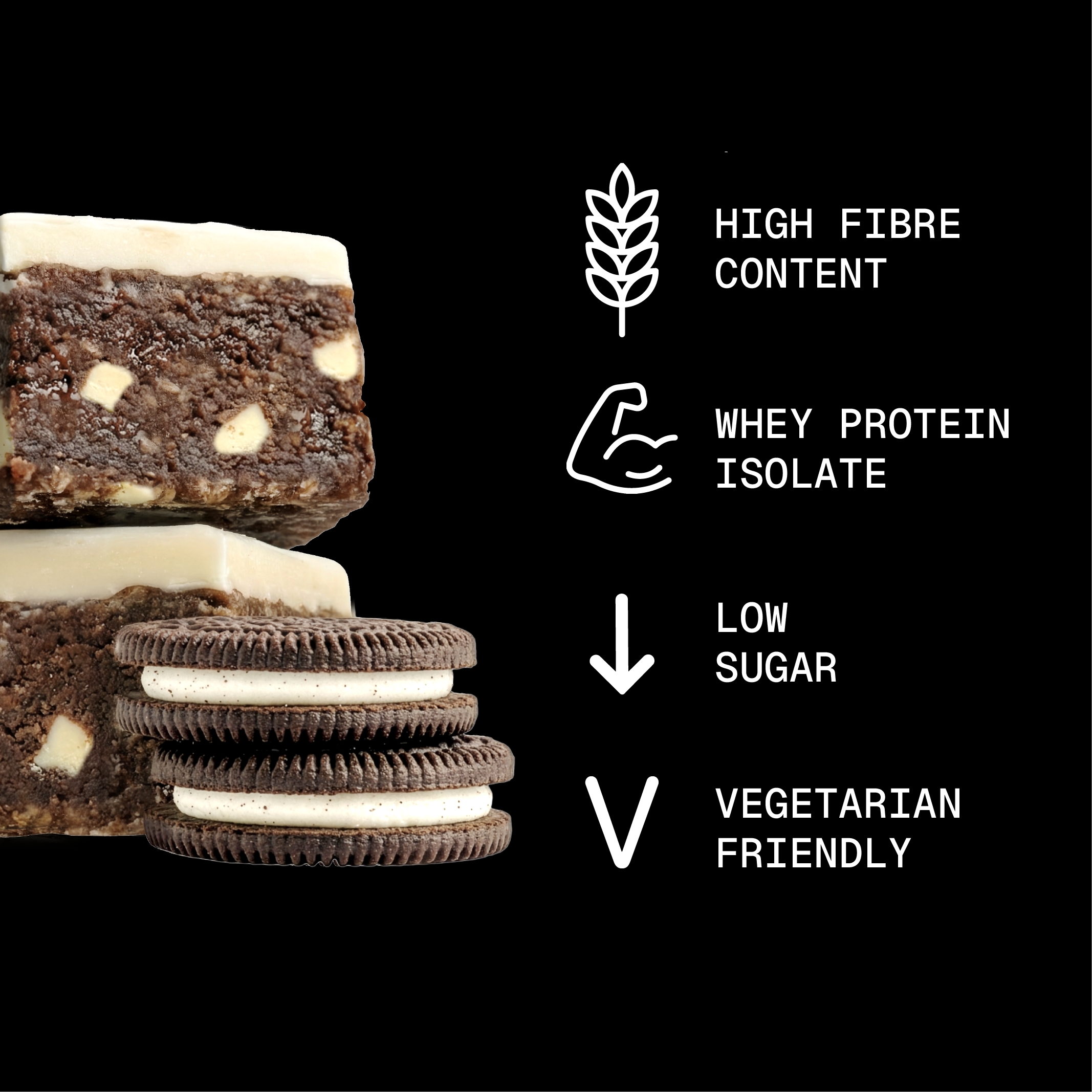 Cookies & Cream Protein + Fibre Oat Bar (15 x 62g)