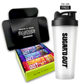Protein + Fibre Flapjacks Mixed Variety Pack (6x62g) FREE Shaker Bundle