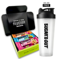 Protein + Creatine Flapjacks Mixed Variety Pack (6x68g) FREE Shaker Bundle