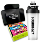Protein + Creatine Flapjacks Mixed Variety Pack (6x68g) FREE Shaker Bundle