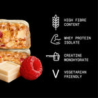 White Choc Raspberry Protein + Creatine Oat Bar (12 x 68g)
