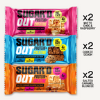 Protein + Creatine Flapjacks Mixed Variety Pack (6x68g) FREE Shaker Bundle