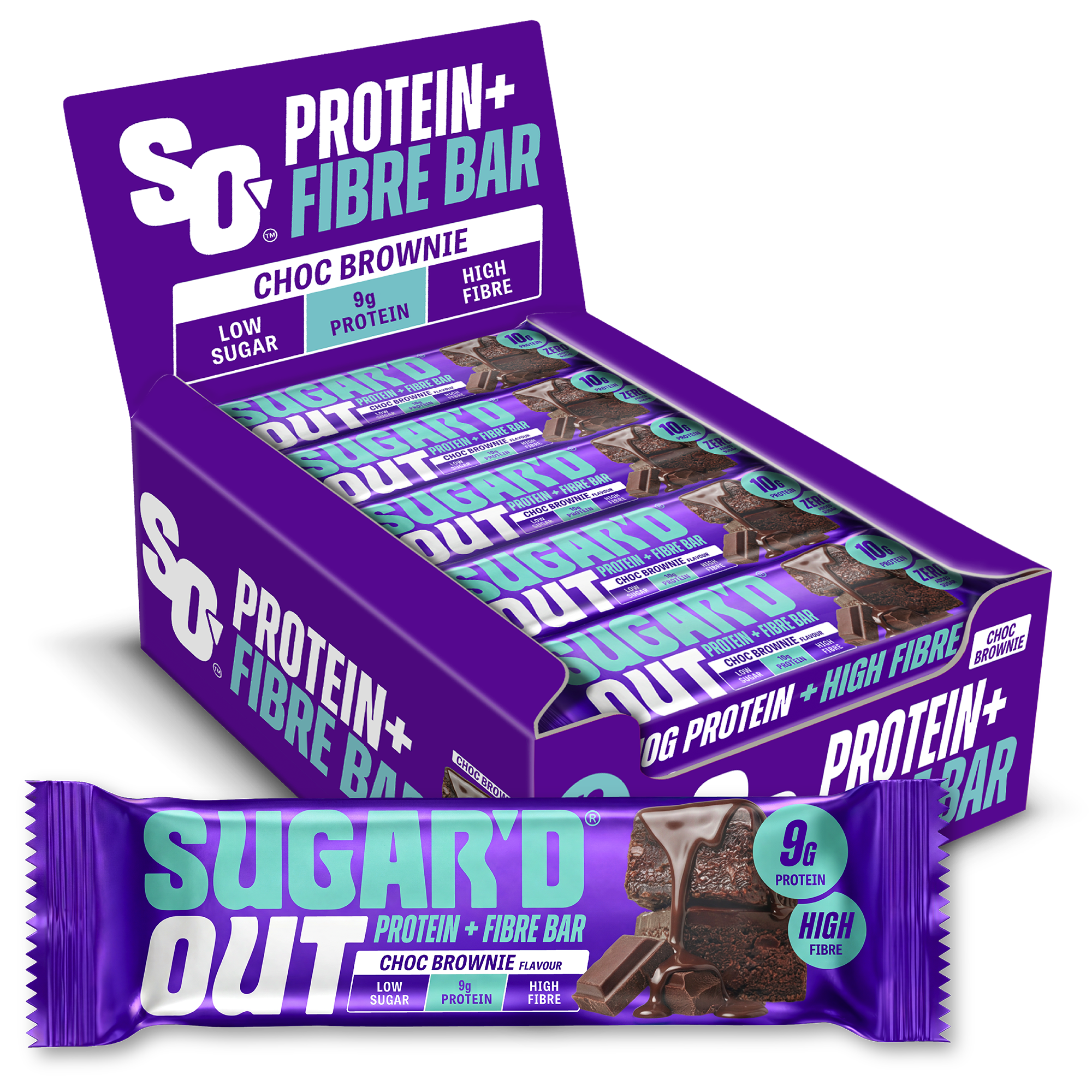 Choc Brownie Protein + Fibre Oat Bar (15 x 62g)