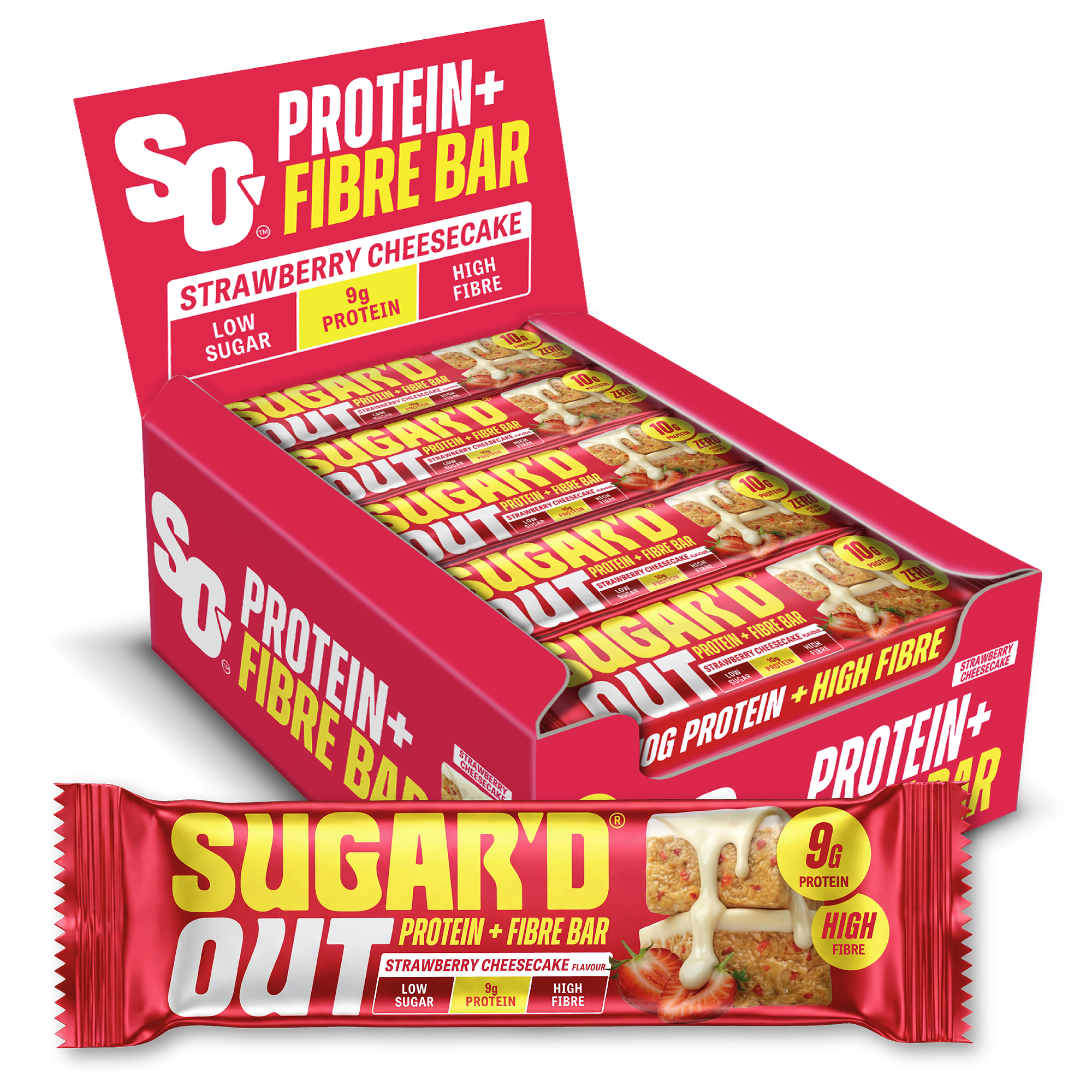 Strawberry Cheesecake Protein + Fibre Oat Bars (15 X 62g)